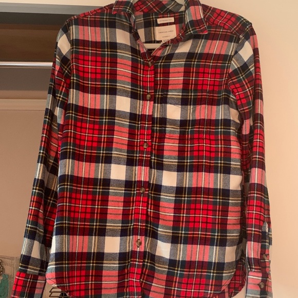 American Eagle boyfriend flannel - Picture 5 of 7